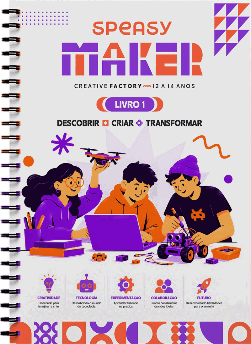 Livro Creative Factory para 12 a 14 anos